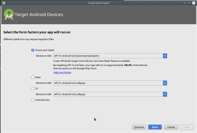 android app androidstudio newproject2 बनाएं