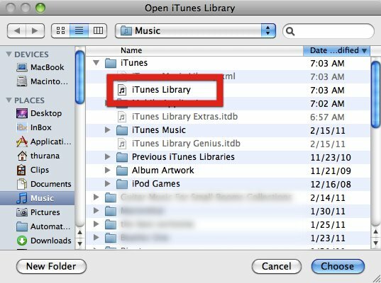 itunes पुस्तकालय बाहरी ड्राइव चाल