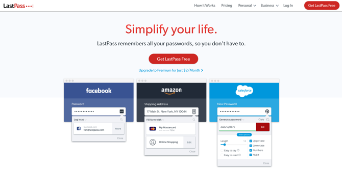 LastPass स्क्रीनशॉट