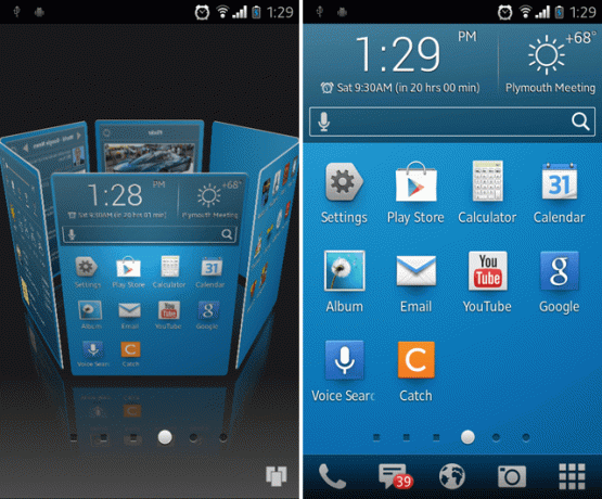 android-Yandex-खोल इंटरफ़ेस