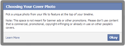 फेसबुक कवर फोटो को चुनने के बारे में