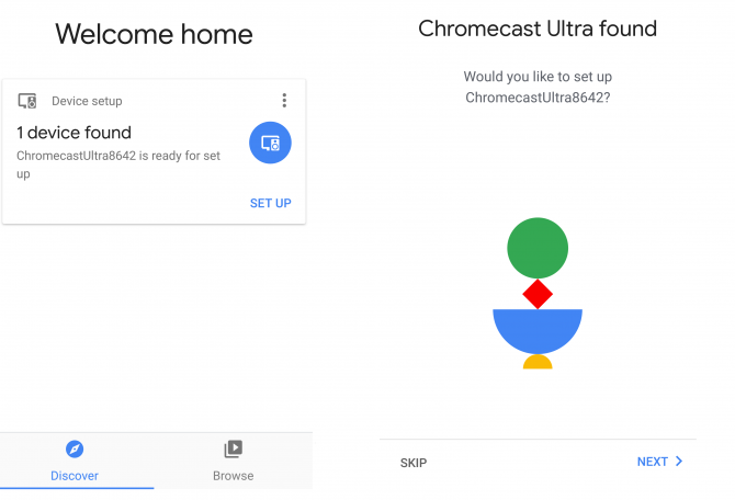 chromecast-अल्ट्रा घर स्क्रीनशॉट