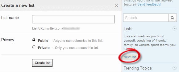 ट्विटर सूचियाँ कैसे बनाएँ, खोजें और उनका अनुसरण करें TwitterNewList