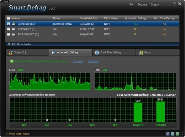 IObit Smart Defrag: एक शानदार हार्ड ड्राइव डीफ़्रैग्मेन्टेशन और ऑप्टिमाइज़ेशन टूल [विंडोज] यूआई स्वचालित डीफ़्रैग