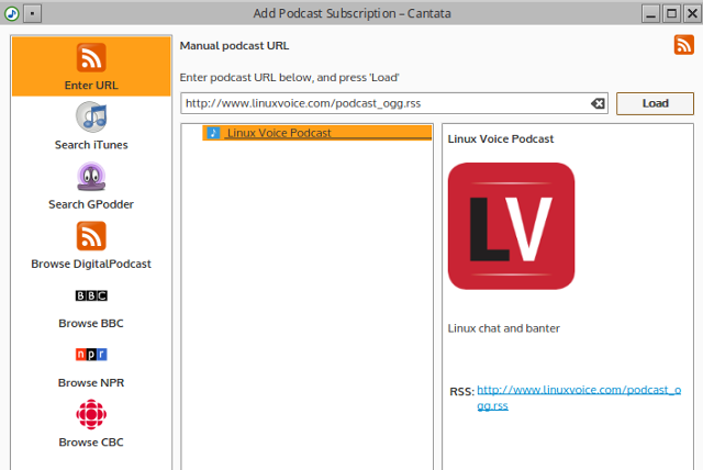 लिनक्स पॉडकास्ट उपकरण-कंटाटा-एड-पॉडकास्ट